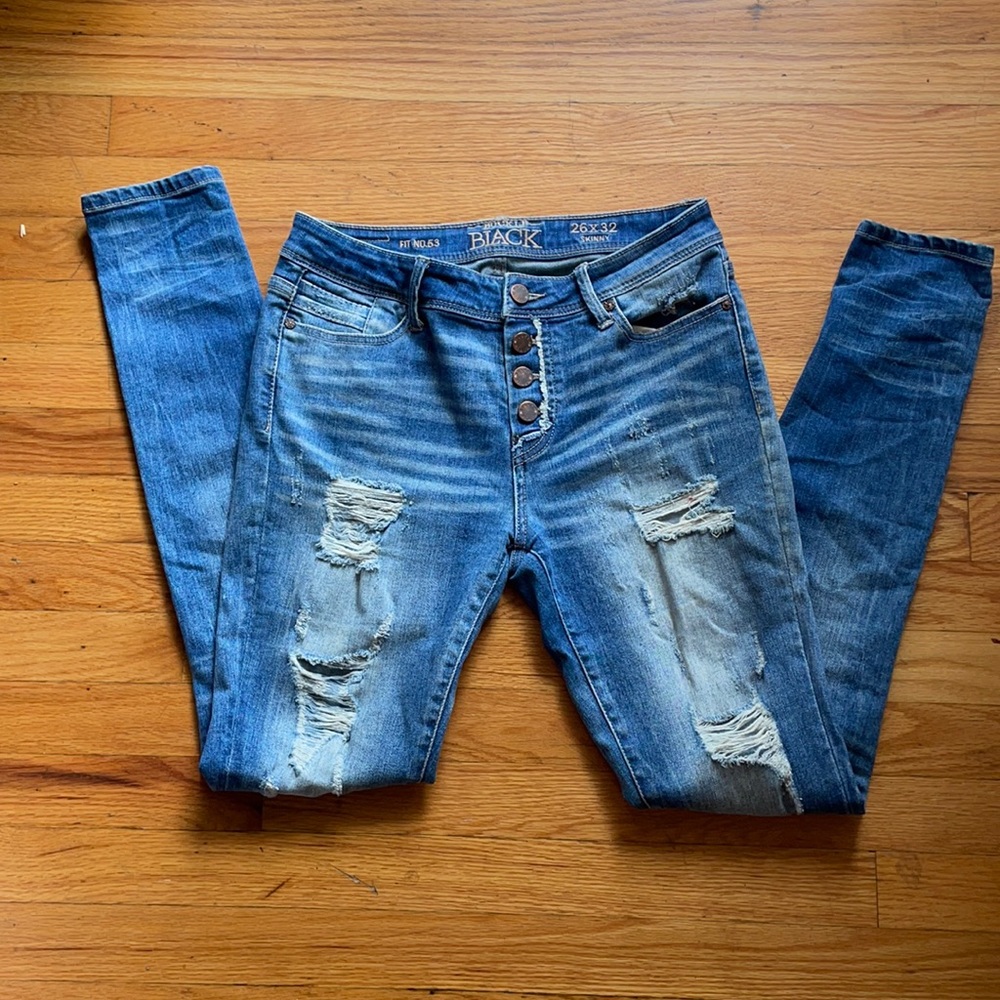 Buckle Black Fit 53 distressed jeans sz 26